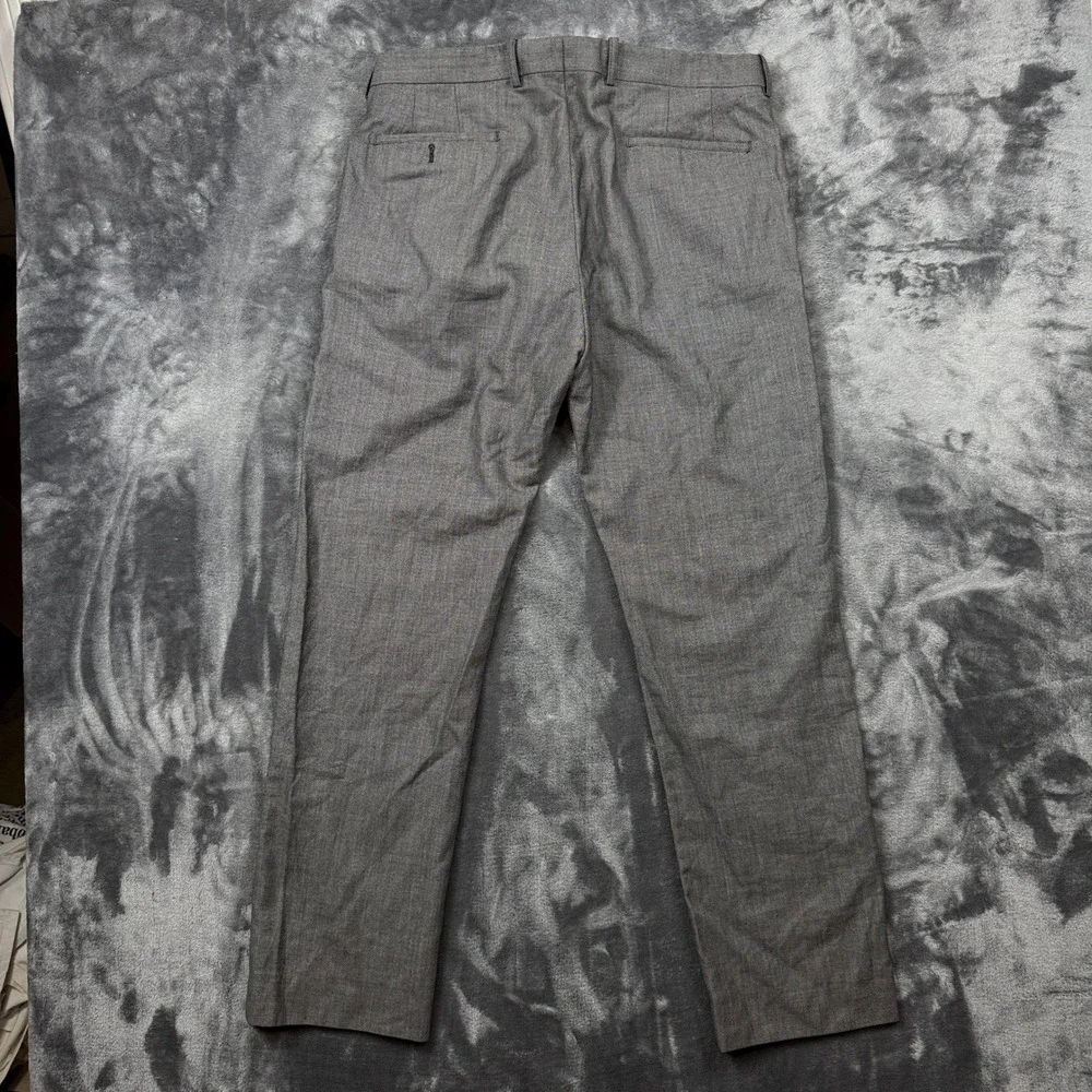 RRL Ralph Lauren Trousers Mens 38 Grey Wool Blend Straight Leg Dress Pants